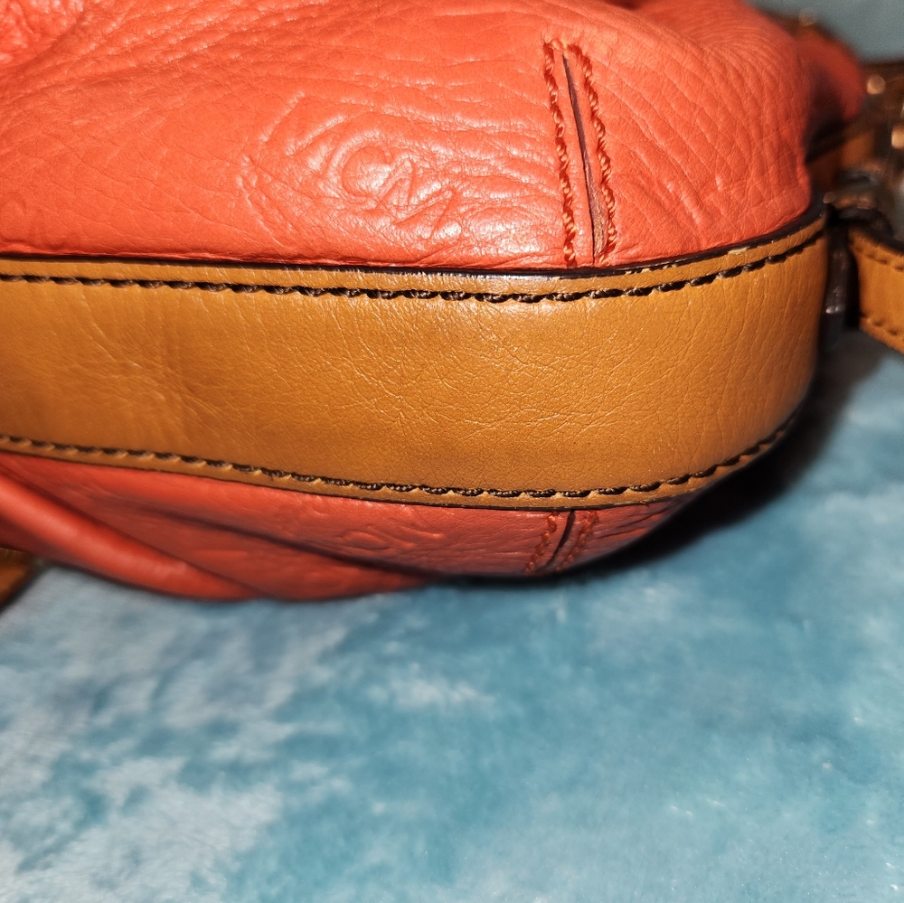 MCM Authentic Leather Crossbody Satchel - Picture 7 of 16